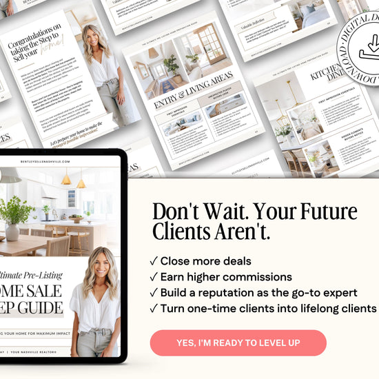 Pre-Listing Home Prep Guide| Editable Canva Real Estate Marketing | Home Staging Checklist | Home Seller Prep| Canva Template | Prelisting