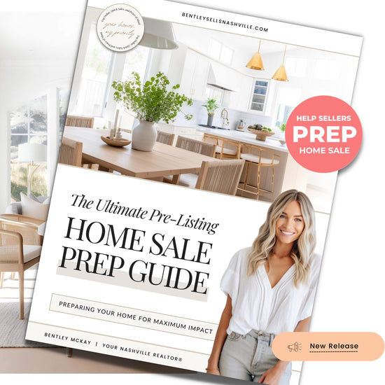 Pre-Listing Home Prep Guide| Editable Canva Real Estate Marketing | Home Staging Checklist | Home Seller Prep| Canva Template | Prelisting