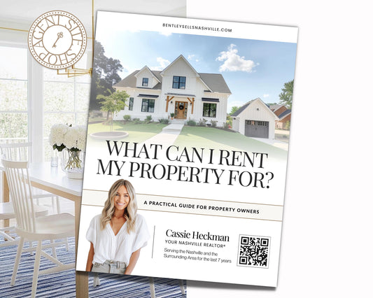 Landlord's Guide: Renting vs. Selling Property | Rental Analysis Tools | Editable PDF for Real Estate Agents | Lead Magnet | Investor Guide