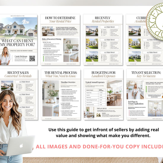 Landlord's Guide: Renting vs. Selling Property | Rental Analysis Tools | Editable PDF for Real Estate Agents | Lead Magnet | Investor Guide