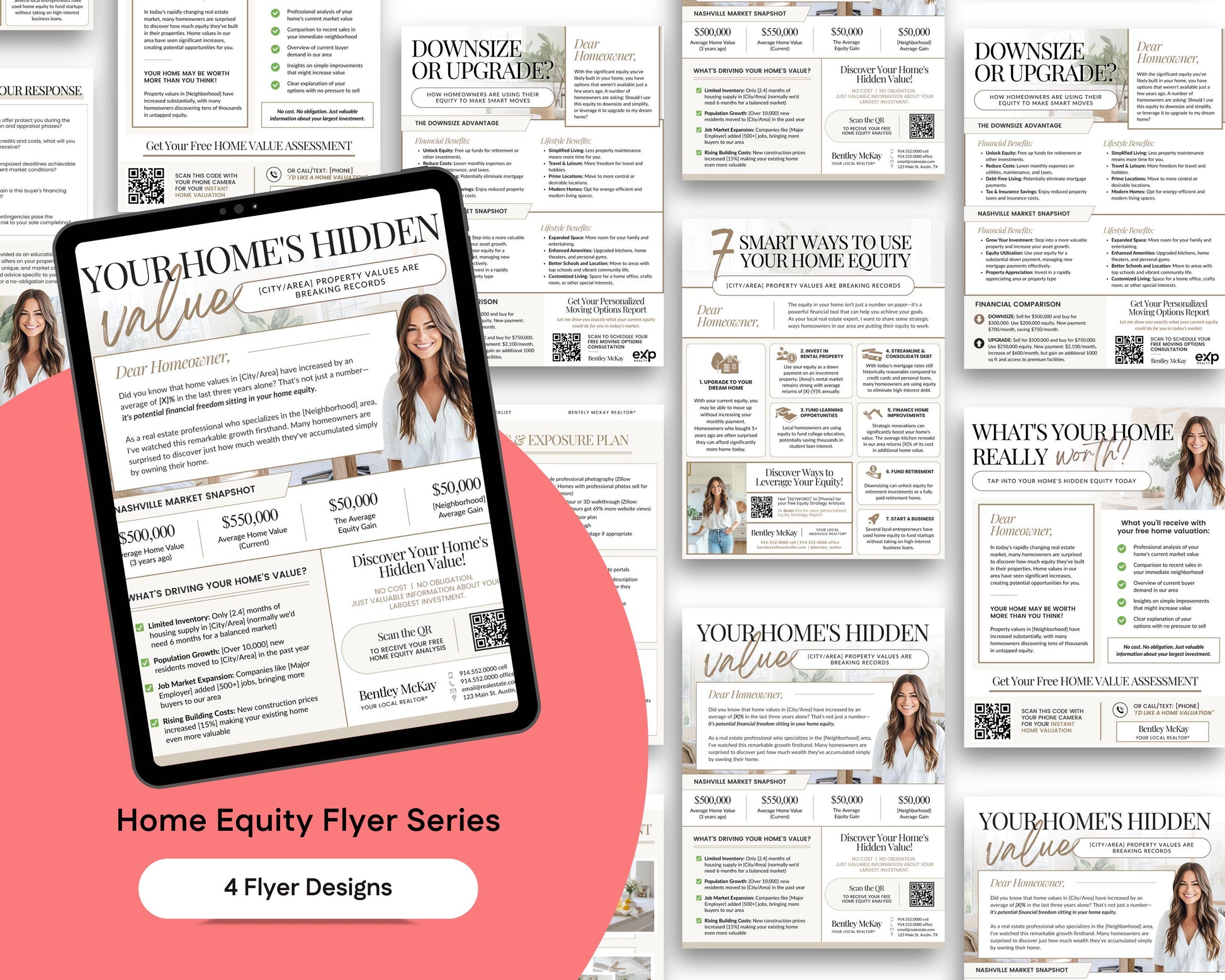 Home Equity Spotlight Flyer Series | Canva Real Estate Neighborhood Farming Templates | Listing Lead Generator | Real Estate Flyer | Farming
