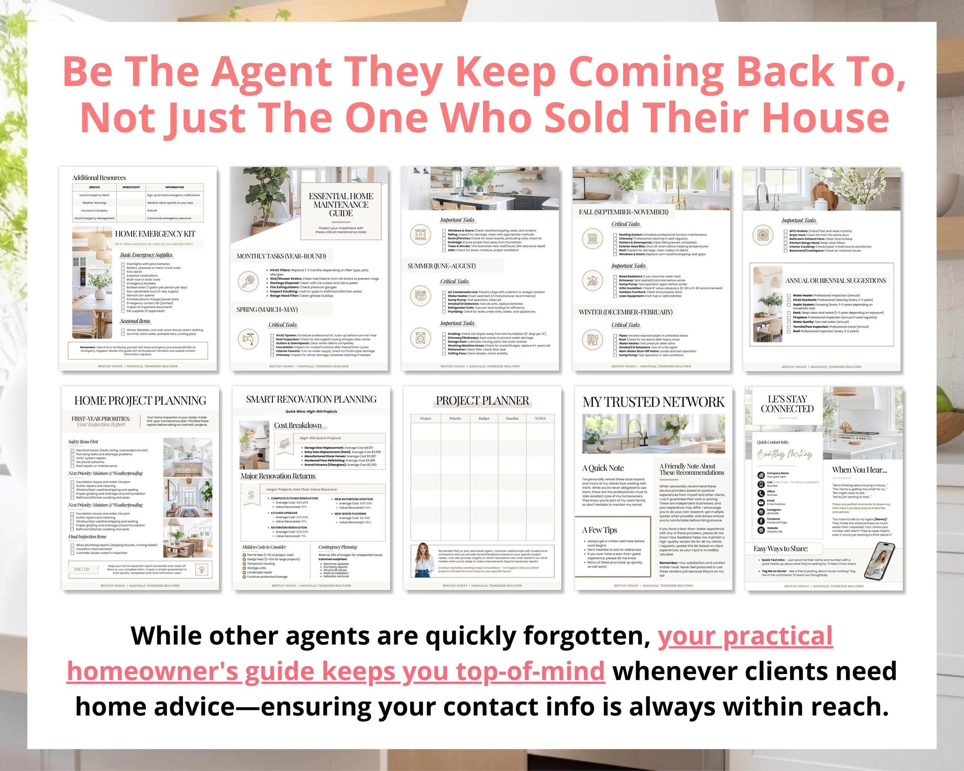 Closing Day Binder Template | New Homeowner Welcome Packet | New Homeowner Gift | Canva | Real Estate Marketing | Homeowner | Closing Gift