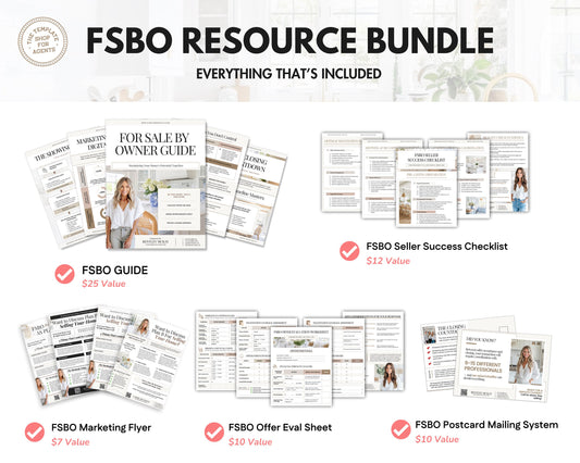 For Sale By Owner Bundle | FSBO Guide | FSBO Lead Generation Bundle | PreListing Guide | Seller Guide | For Sale By Owner Resources | FSBO