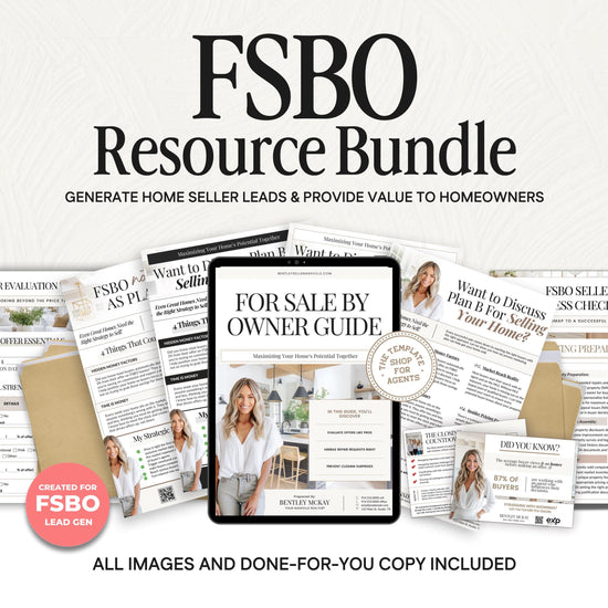 For Sale By Owner Bundle | FSBO Guide | FSBO Lead Generation Bundle | PreListing Guide | Seller Guide | For Sale By Owner Resources | FSBO