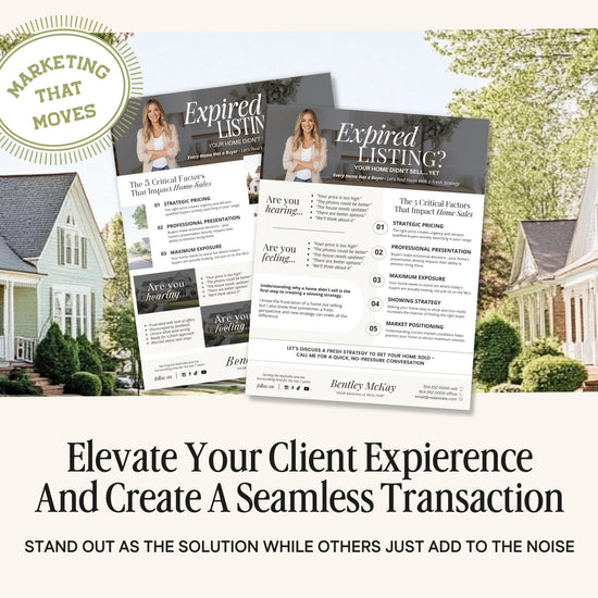 Real Estate Expired Listing Flyer | Real Estate Marketing | Canva Template | Real Estate Template | New Agent Flyer | Expired Listing Letter