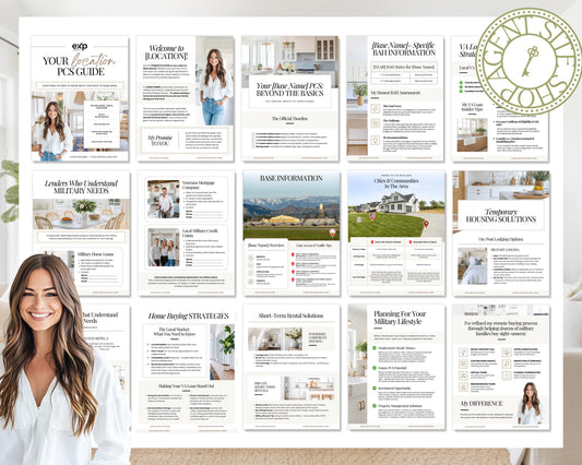 Military PCS Guide: Local Relocation Guide - Editable Canva Template