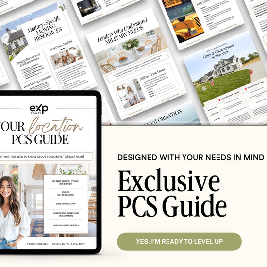 Military PCS Guide: Local Relocation Guide - Editable Canva Template