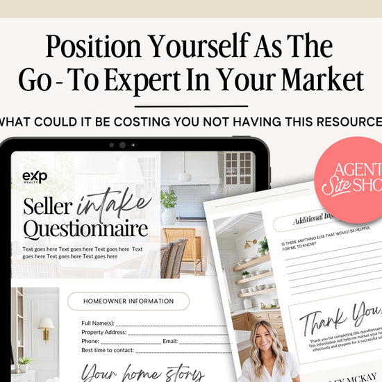Seller Intake Questionnaire | Real Estate Listing Form | Editable Canva Template | Realtor Client Onboarding | Digital Download | Canva
