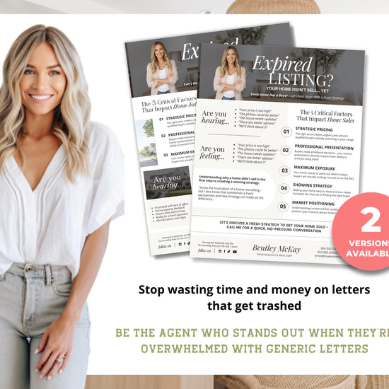 Real Estate Expired Listing Flyer | Real Estate Marketing | Canva Template | Real Estate Template | New Agent Flyer | Expired Listing Letter