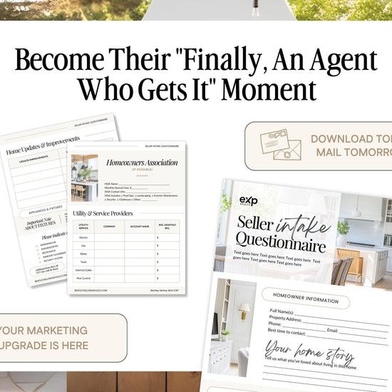 Seller Intake Questionnaire | Real Estate Listing Form | Editable Canva Template | Realtor Client Onboarding | Digital Download | Canva