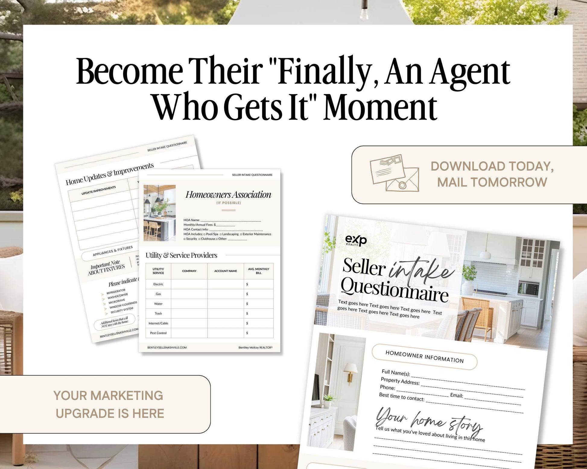 Seller Intake Questionnaire | Real Estate Listing Form | Editable Canva Template | Realtor Client Onboarding | Digital Download | Canva