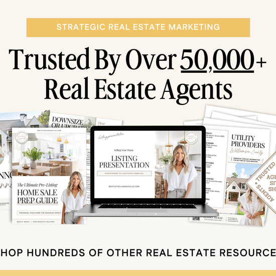 Pre-Listing Bundle | Listing Presentation | Canva Template | Pre-Listing Checklist | Seller Roadmap | Listing Consultation | Listing Packet
