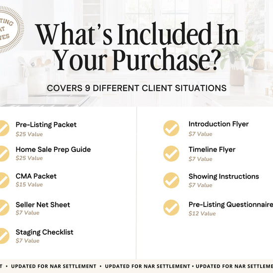 Pre-Listing Bundle | Listing Presentation | Canva Template | Pre-Listing Checklist | Seller Roadmap | Listing Consultation | Listing Packet