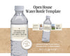 Open House Water Bottle Template | Open House | Open House Material | Real Estate Marketing |Water Bottle | Open House Real Estate Marketing