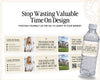 Open House Water Bottle Template | Open House | Open House Material | Real Estate Marketing |Water Bottle | Open House Real Estate Marketing