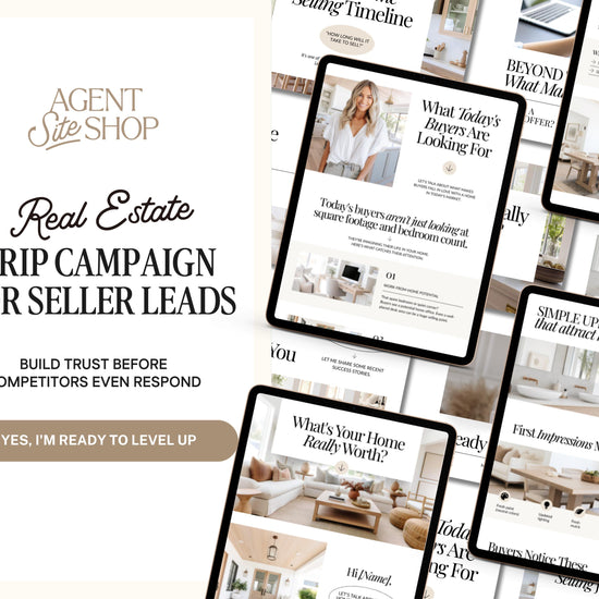 Real Estate Drip Campaign | Seller Lead Email Templates | Realtor Marketing | Home Seller Nurture | Real Estate Email Automation