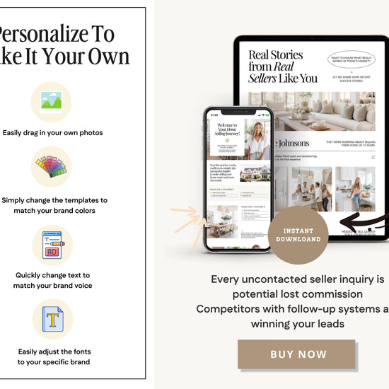 Real Estate Drip Campaign | Seller Lead Email Templates | Realtor Marketing | Home Seller Nurture | Real Estate Email Automation