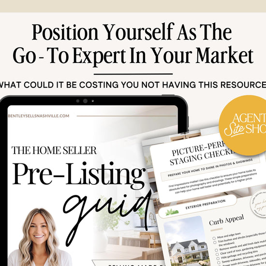 Pre-Listing Bundle | Listing Presentation | Canva Template | Pre-Listing Checklist | Seller Roadmap | Listing Consultation | Listing Packet