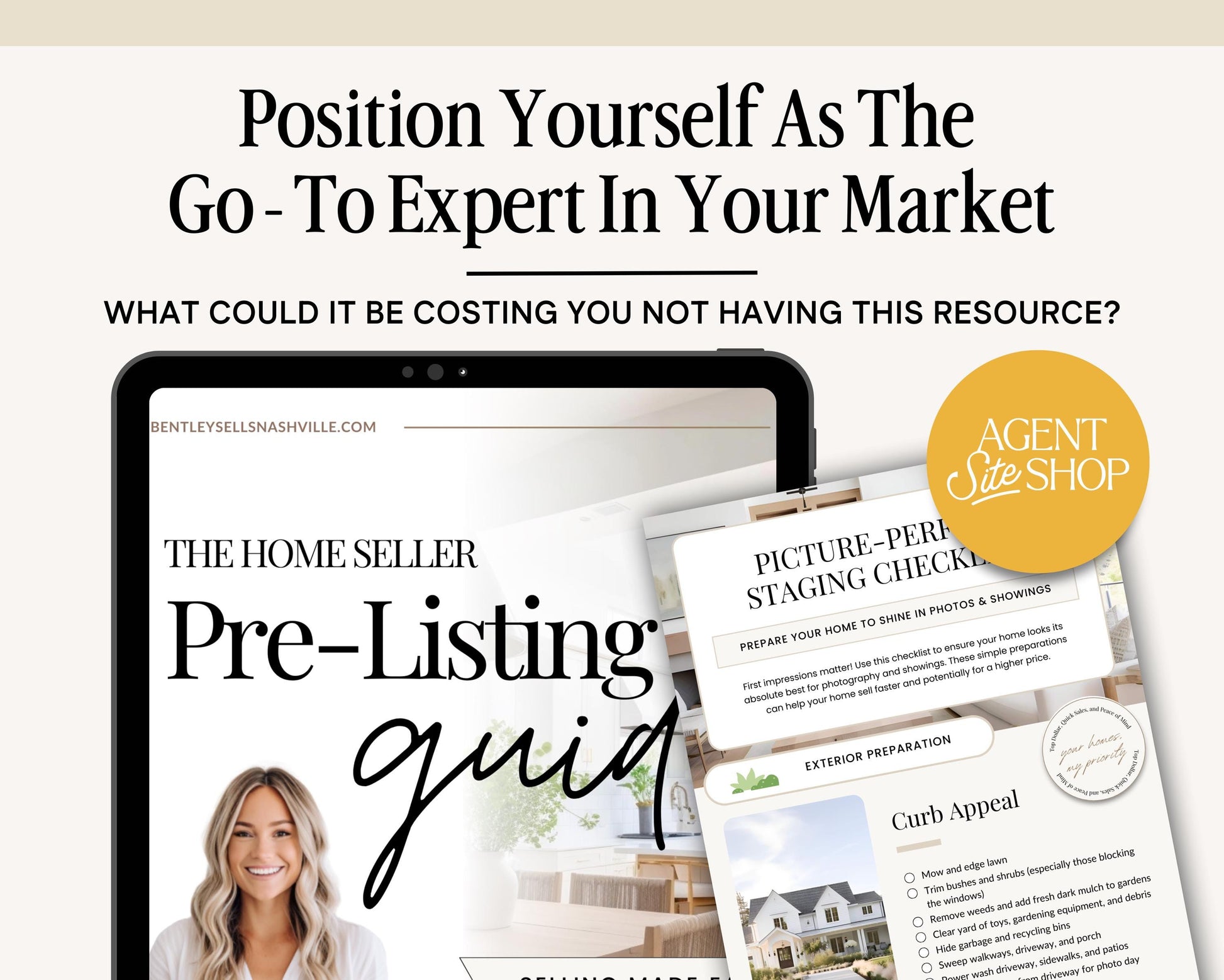 Pre-Listing Bundle | Listing Presentation | Canva Template | Pre-Listing Checklist | Seller Roadmap | Listing Consultation | Listing Packet