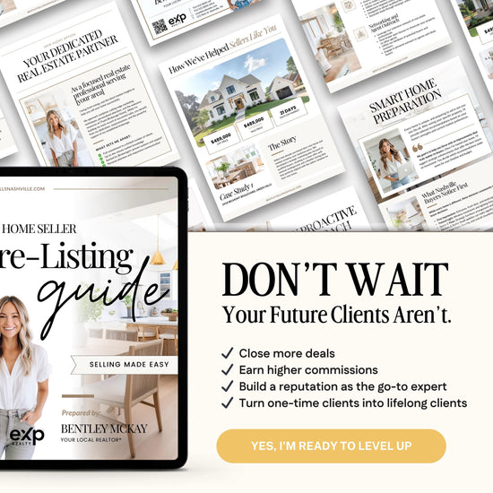 Pre-Listing Bundle | Listing Presentation | Canva Template | Pre-Listing Checklist | Seller Roadmap | Listing Consultation | Listing Packet