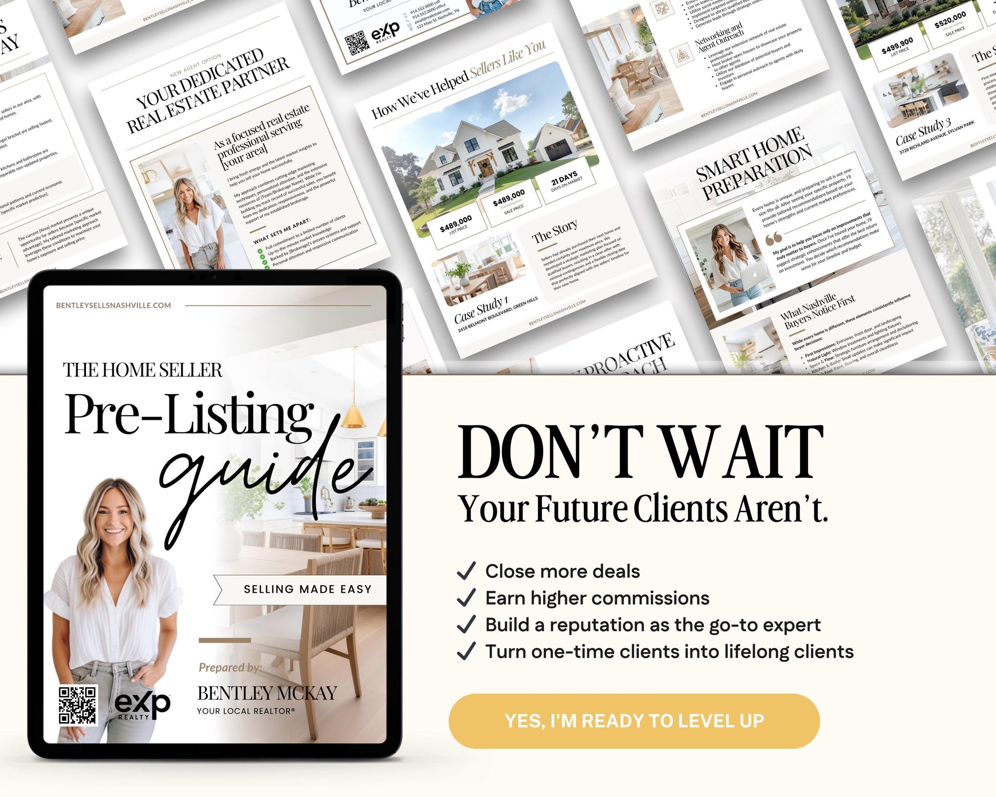 Pre-Listing Bundle | Listing Presentation | Canva Template | Pre-Listing Checklist | Seller Roadmap | Listing Consultation | Listing Packet