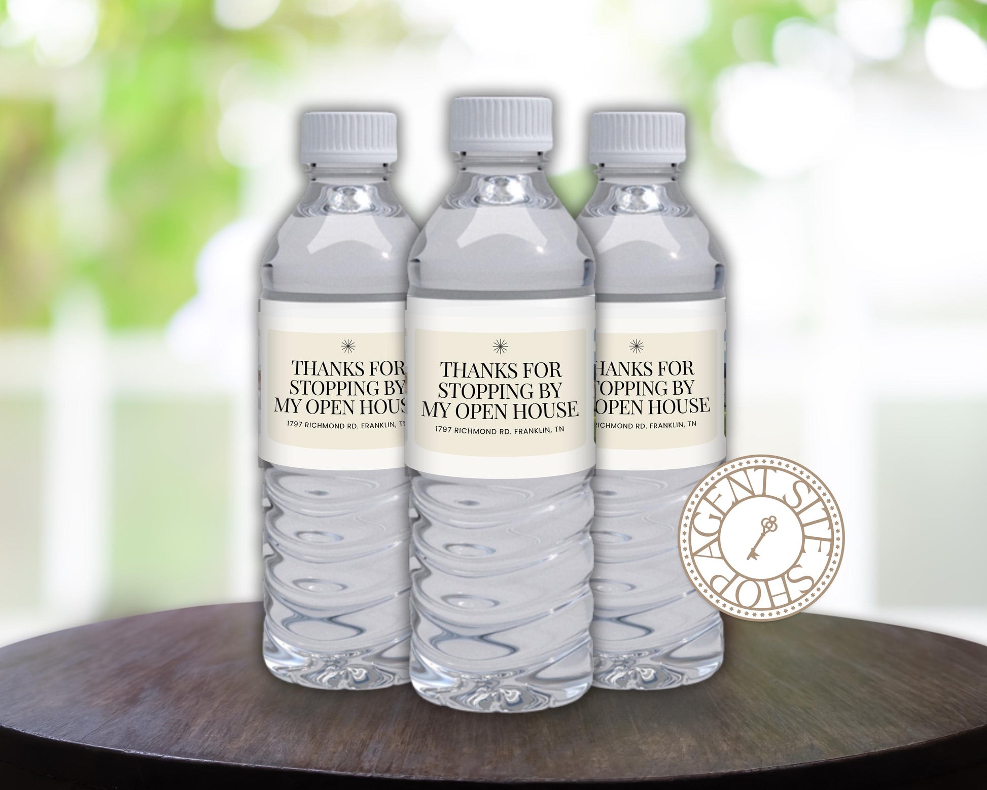 Open House Water Bottle Template | Open House | Open House Material | Real Estate Marketing |Water Bottle | Open House Real Estate Marketing