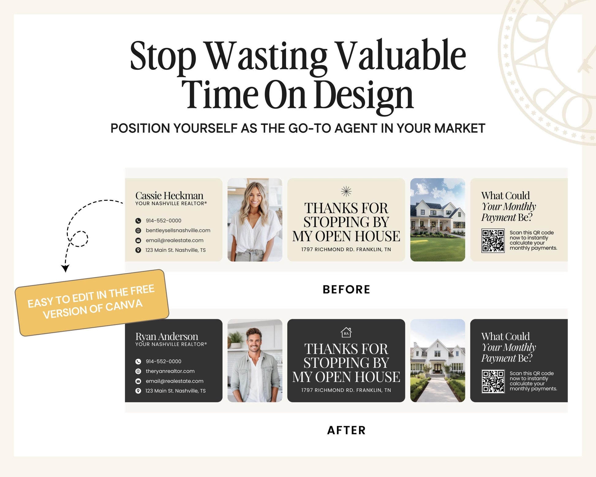 Open House Water Bottle Template | Open House | Open House Material | Real Estate Marketing |Water Bottle | Open House Real Estate Marketing