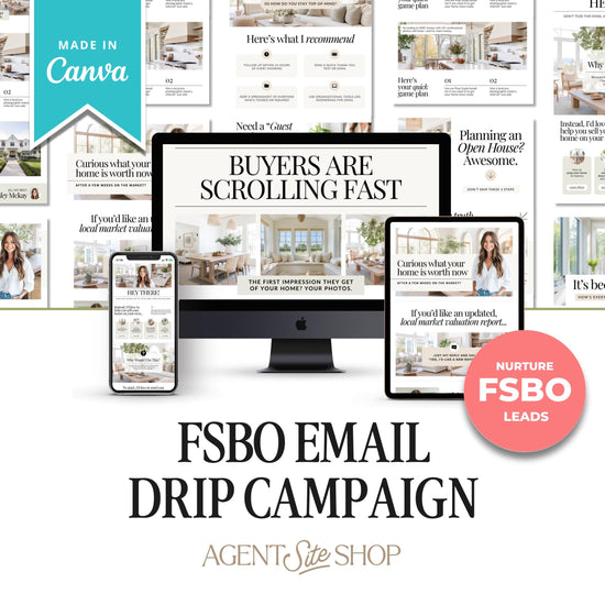 For Sale By Owner Emails | Real Estate Template | FSBO Follow Up | Home Seller Lead Gen | Real Estate Farming | FSBO Email | Email Follow Up