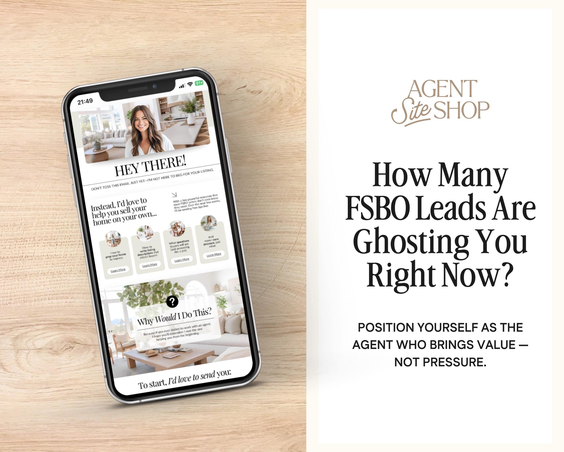 For Sale By Owner Emails | Real Estate Template | FSBO Follow Up | Home Seller Lead Gen | Real Estate Farming | FSBO Email | Email Follow Up