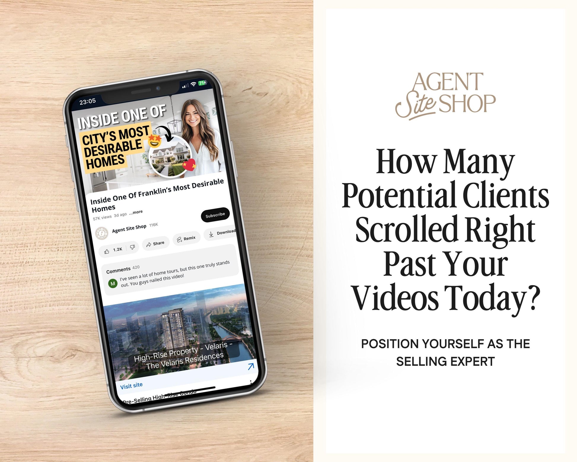 YouTube Thumbnail Real Estate Templates | Real Estate Video Thumbnail Template | Real Estate Agent Video Content for YouTube Scripts | Canva
