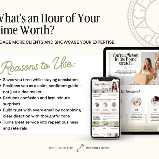 Under Contract Real Estate Drip Campaign | Home Buyer Email Templates | Realtor Marketing | Email Automation | Canva | Home Buyer