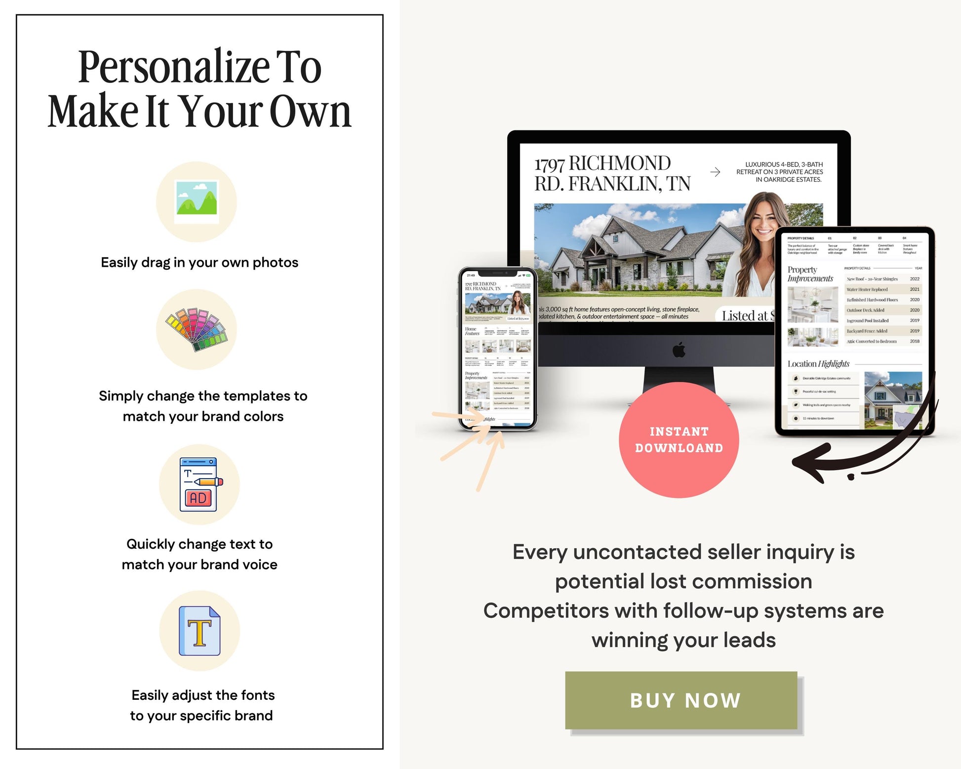 Open House Announcement Email Template | Open House Invitation | Open House Email Template | Real Estate Marketing | Real Estate Canva Email