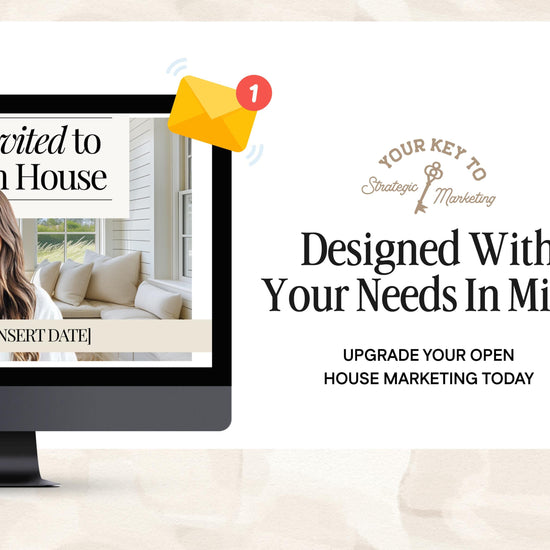 Open House Announcement Email Template | Open House Invitation | Open House Email Template | Real Estate Marketing | Real Estate Canva Email