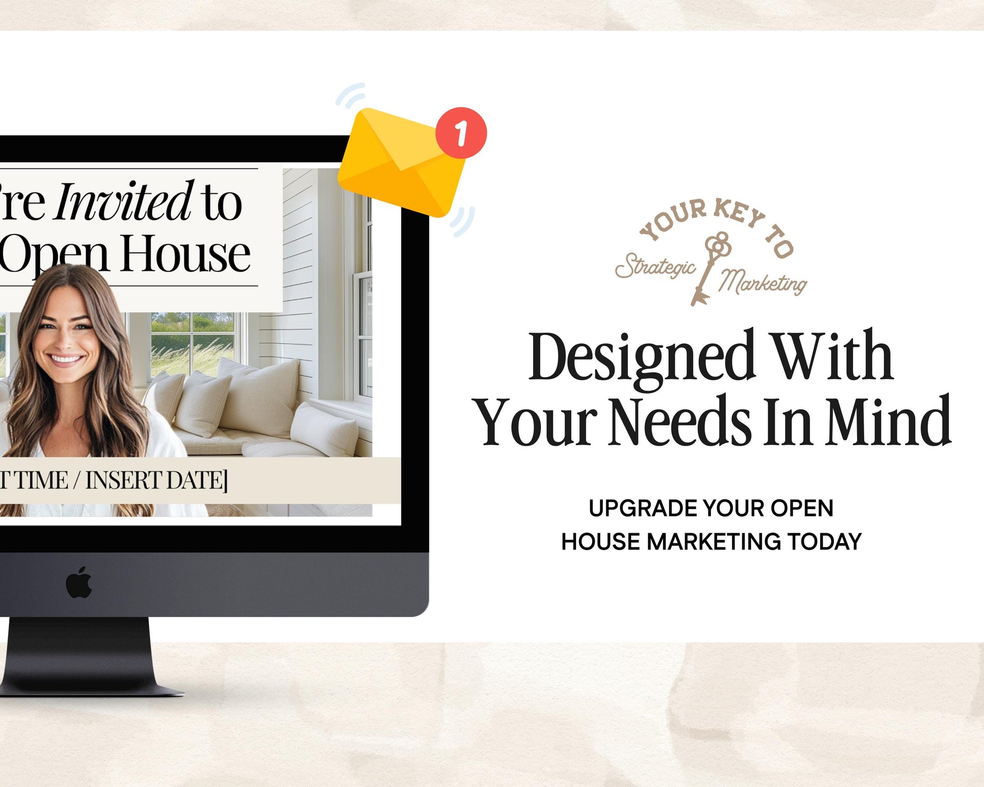 Open House Announcement Email Template | Open House Invitation | Open House Email Template | Real Estate Marketing | Real Estate Canva Email