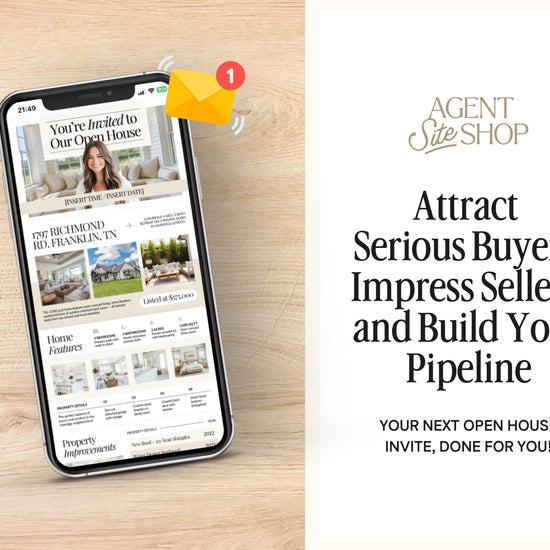 Open House Announcement Email Template | Open House Invitation | Open House Email Template | Real Estate Marketing | Real Estate Canva Email