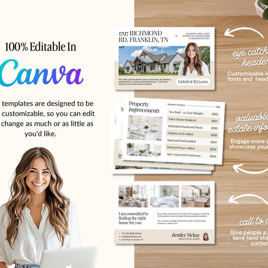 Just Listed Email | Real Estate Email Template | New Listing Announcement | Email Marketing | Real Estate Farming | Real Estate Marketing |