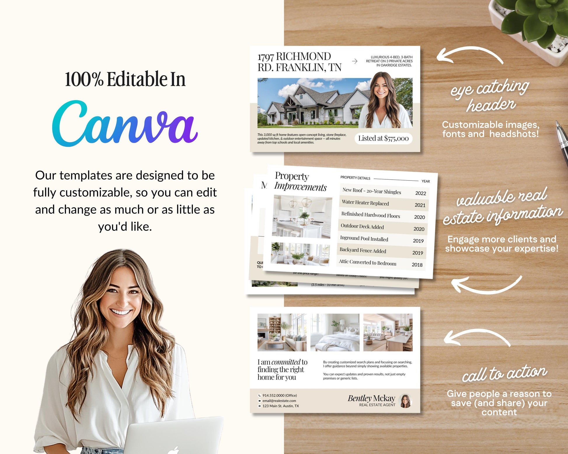 Just Listed Email | Real Estate Email Template | New Listing Announcement | Email Marketing | Real Estate Farming | Real Estate Marketing |