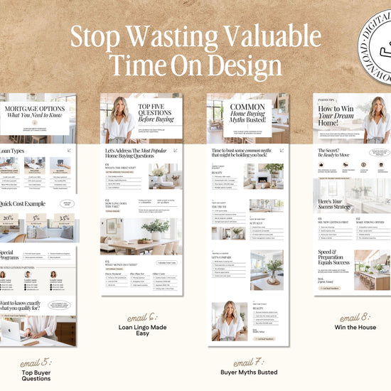 Real Estate Drip Campaign | Buyer Lead Email Templates | Realtor Marketing | Home Buyer Nurture | Real Estate Email Automation | Home Buyer