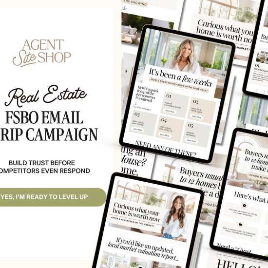 For Sale By Owner Emails | Real Estate Template | FSBO Follow Up | Home Seller Lead Gen | Real Estate Farming | FSBO Email | Email Follow Up