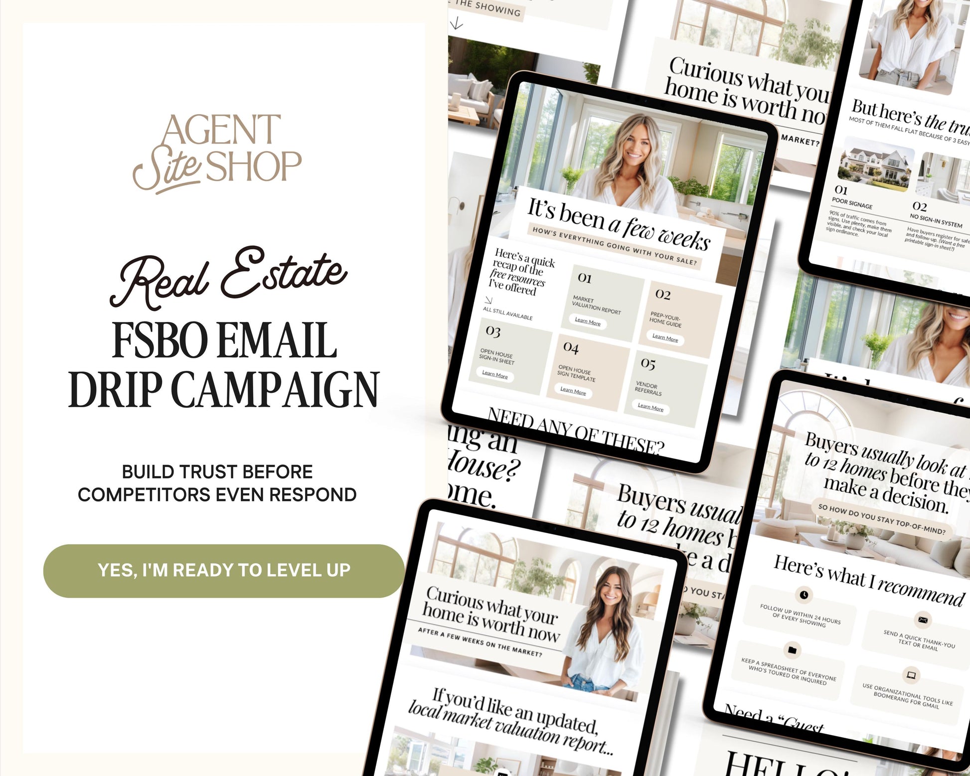 For Sale By Owner Emails | Real Estate Template | FSBO Follow Up | Home Seller Lead Gen | Real Estate Farming | FSBO Email | Email Follow Up
