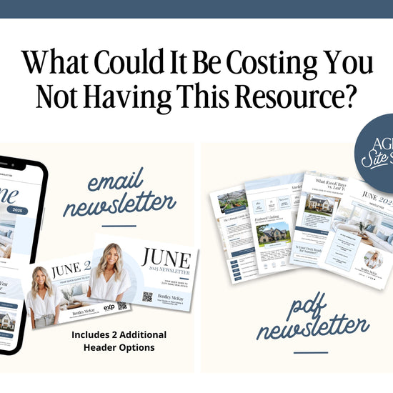June Real Estate Newsletter | Real Estate Marketing | Monthly Real Estate Newsletter | Email Marketing | Canva Template| Printable | June