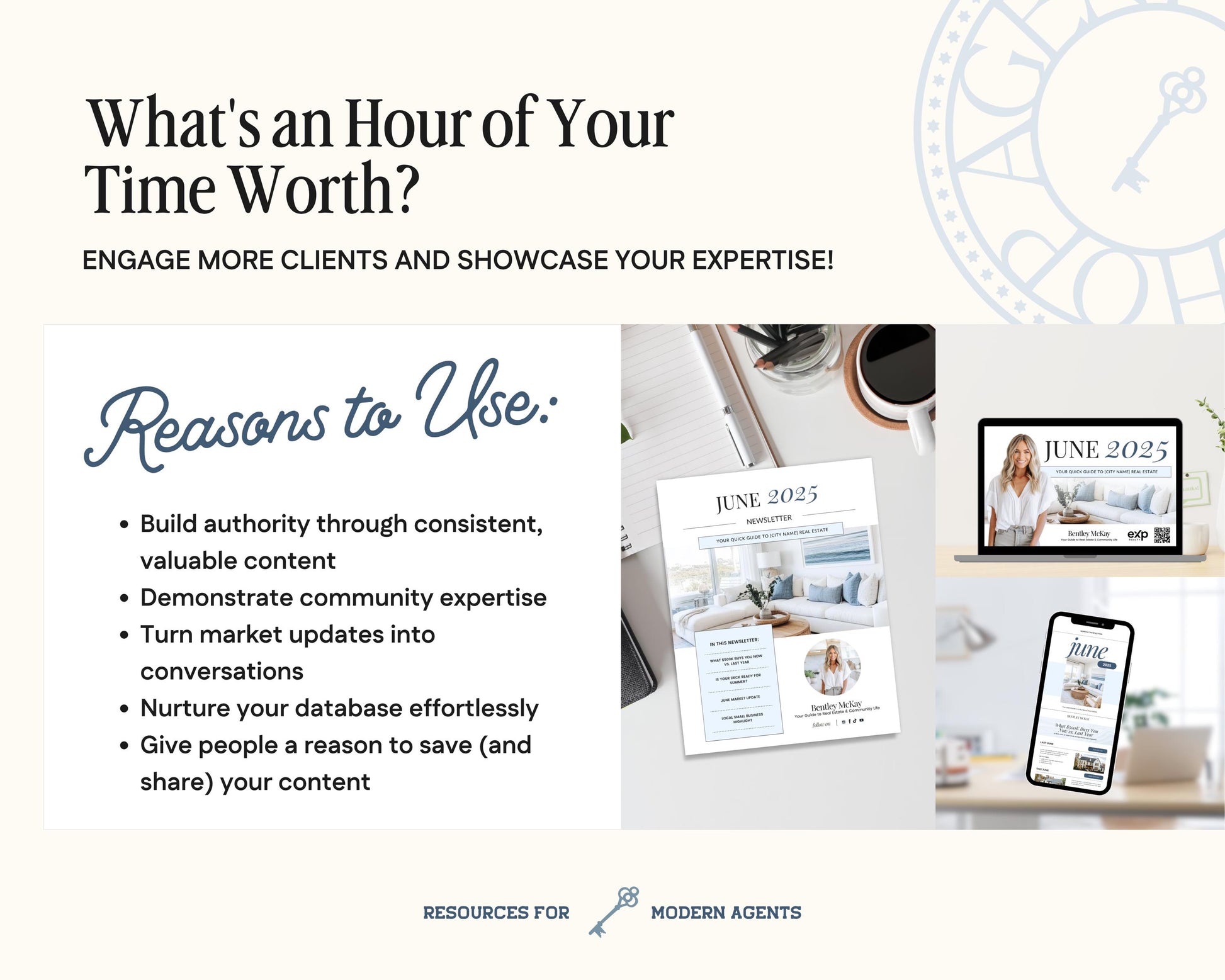 June Real Estate Newsletter | Real Estate Marketing | Monthly Real Estate Newsletter | Email Marketing | Canva Template| Printable | June