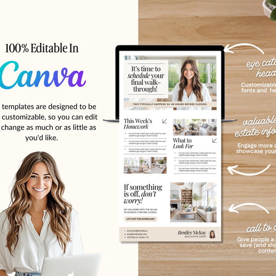 Under Contract Real Estate Drip Campaign | Home Buyer Email Templates | Realtor Marketing | Email Automation | Canva | Home Buyer