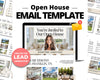 Open House Announcement Email Template | Open House Invitation | Open House Email Template | Real Estate Marketing | Real Estate Canva Email