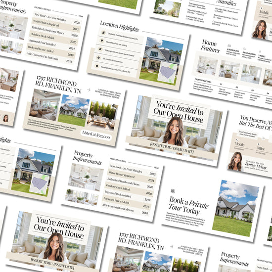 Open House Announcement Email Template | Open House Invitation | Open House Email Template | Real Estate Marketing | Real Estate Canva Email