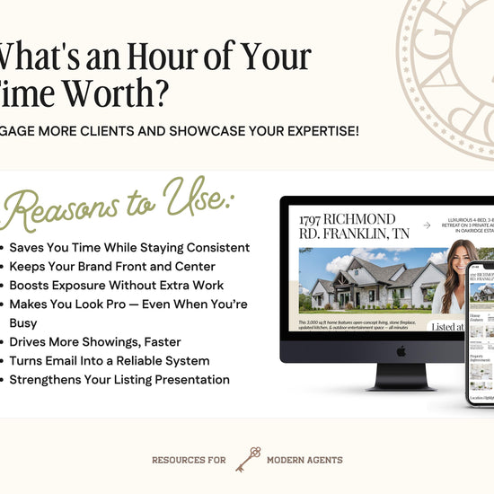 Just Listed Email | Real Estate Email Template | New Listing Announcement | Email Marketing | Real Estate Farming | Real Estate Marketing |
