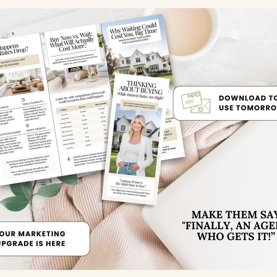 Home Buyer Brochure | Editable Canva Template | Real Estate Marketing | Double-Sided Tri-Fold Brochure | Buyer Guide | Open House Tri-Fold