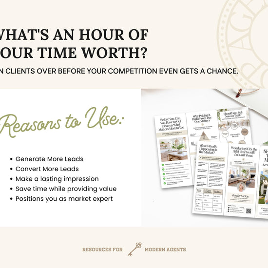 Home Seller Brochure | Editable Canva Template | Real Estate Marketing | Double-Sided Tri-Fold Brochure | Seller Guide | Open House Tri-Fold