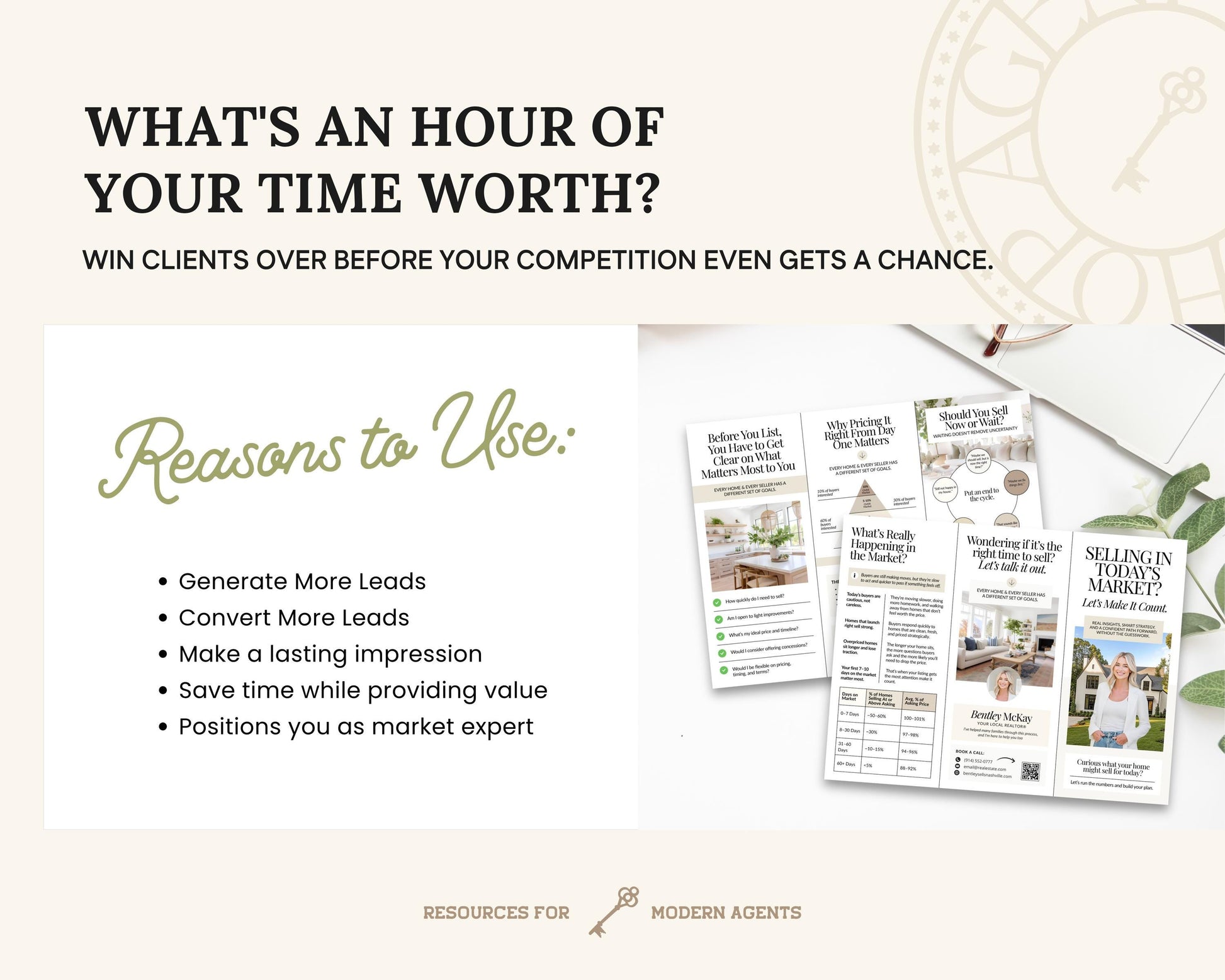 Home Seller Brochure | Editable Canva Template | Real Estate Marketing | Double-Sided Tri-Fold Brochure | Seller Guide | Open House Tri-Fold