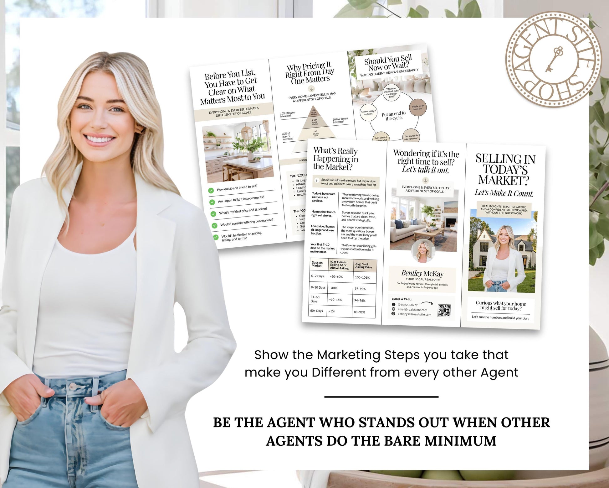 Home Seller Brochure | Editable Canva Template | Real Estate Marketing | Double-Sided Tri-Fold Brochure | Seller Guide | Open House Tri-Fold